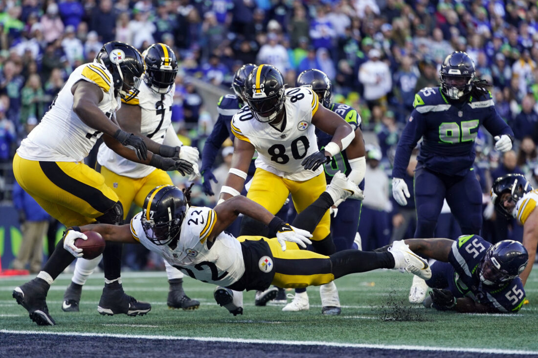 Harris, Warren power Steelers’ run game, as Pittsburgh bullies Seahawks